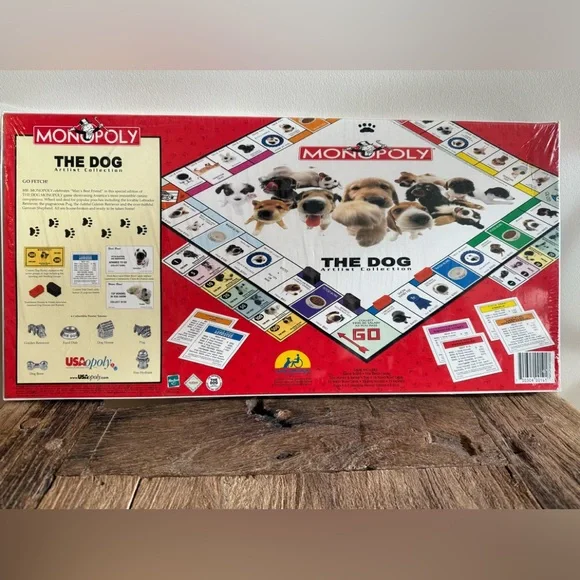Vintage Sealed Monopoly The Dog Artlist Collection - Picture 2 of 5